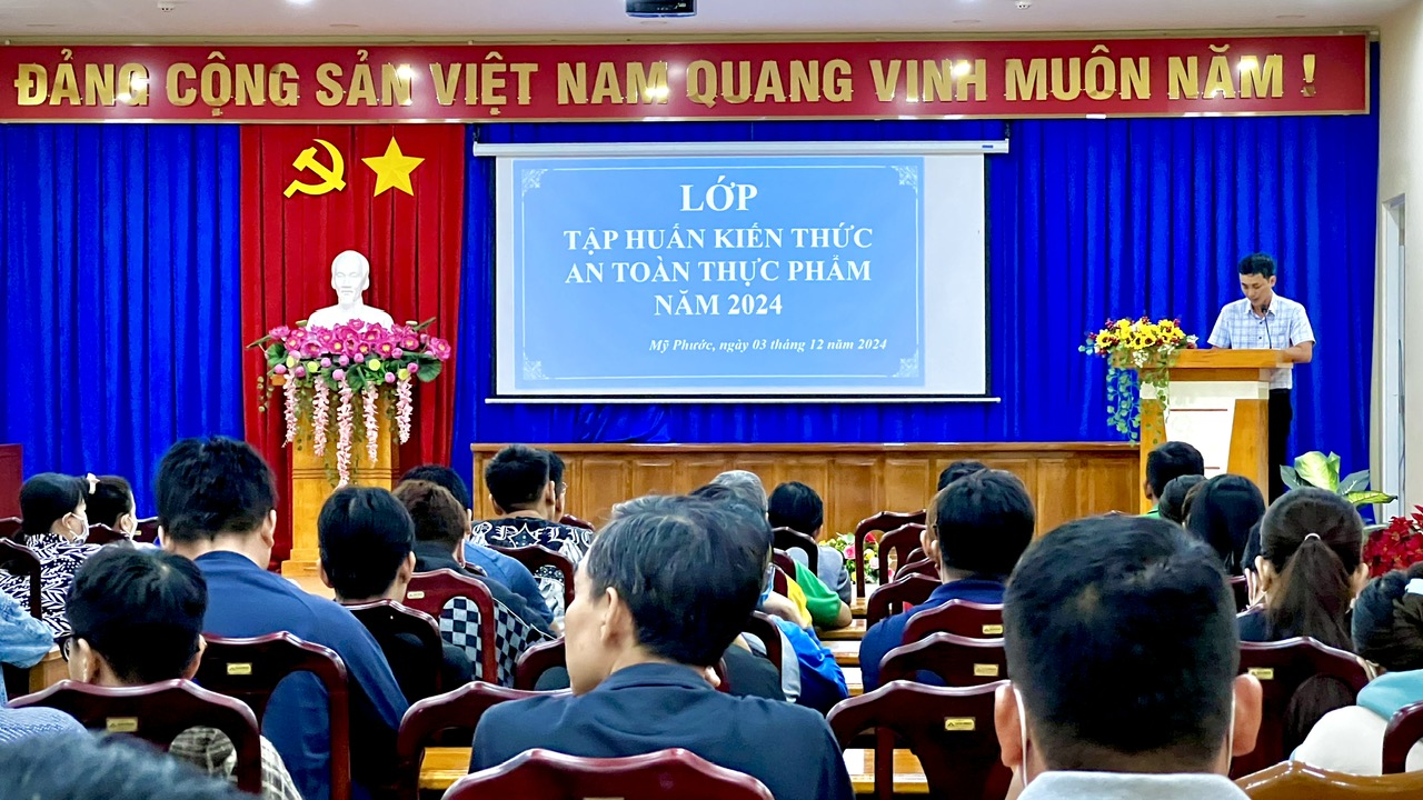 Mỹ Phước - Tập huấn kiến thức an toàn thực phẩm năm 2024