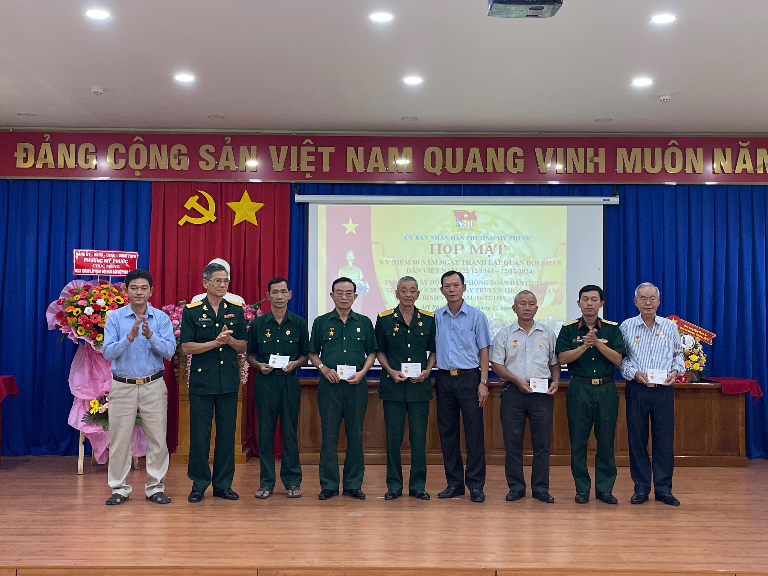 Mỹ Phước - Họp mặt kỷ niệm ngày Thành lập Quân đội Nhân dân Việt Nam
