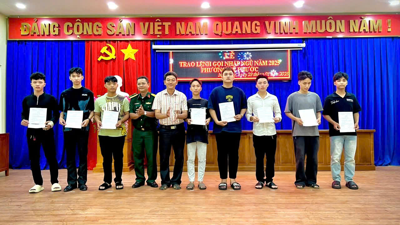 THANH NIÊN MỸ PHƯỚC HĂNG HÁI CHUẨN BỊ LÊN ĐƯỜNG NHẬP NGŨ NĂM 2025
