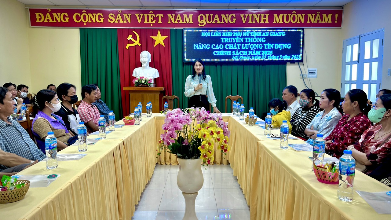 Mỹ Phước - Hội nghị Truyền thông về tín dụng chính sách năm 2025