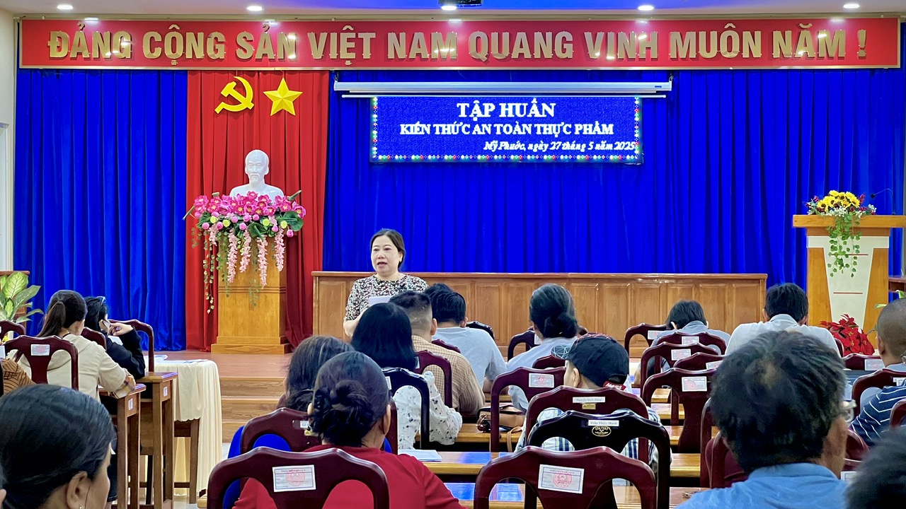 Mỹ Phước - Tập huấn kiến thức an toàn thực phẩm năm 2025