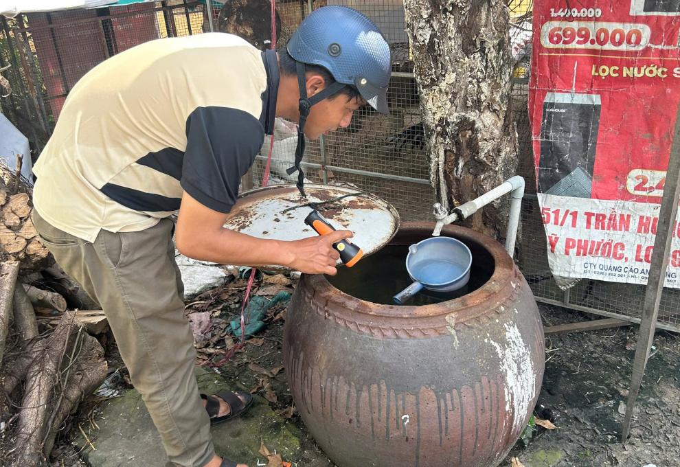 Mỹ Phước: ra quân chiến dịch diệt lăng quăng phòng chống bệnh sốt xuất huyết