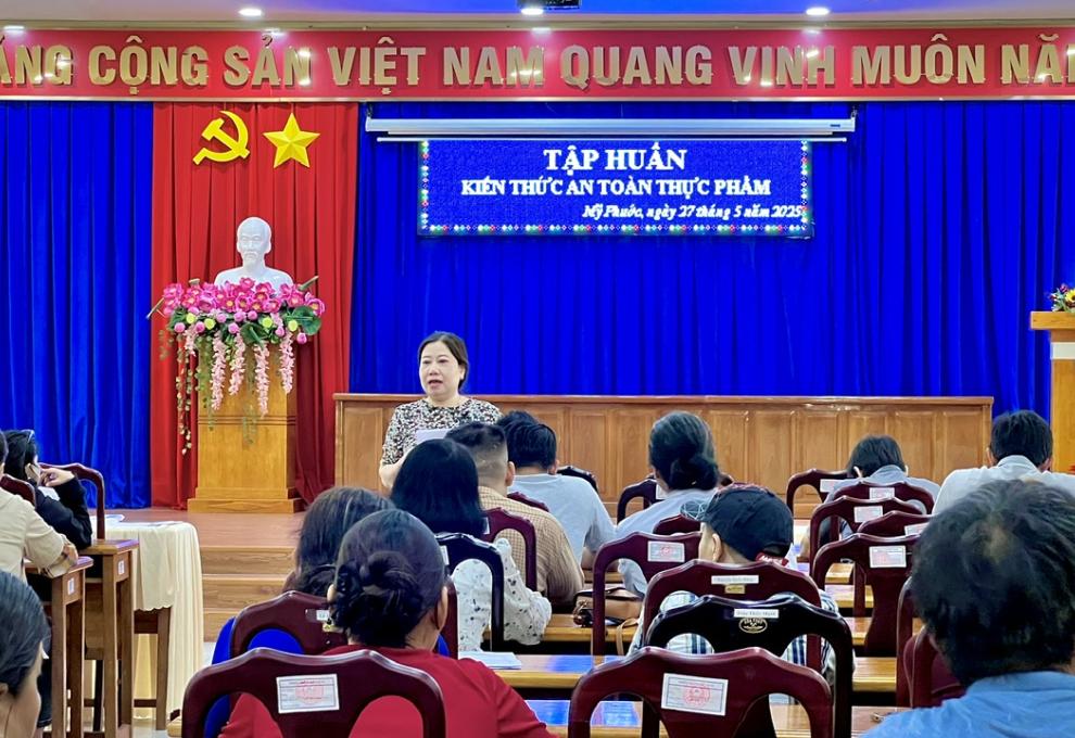 Mỹ Phước - Tập huấn kiến thức an toàn thực phẩm năm 2025