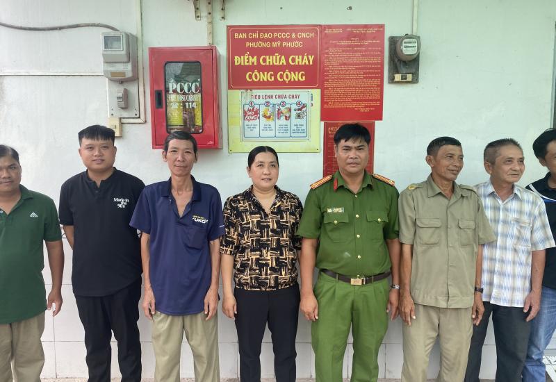 Mỹ Phước – Tiếp tục ra mắt mô hình “Điểm chữa cháy công cộng”