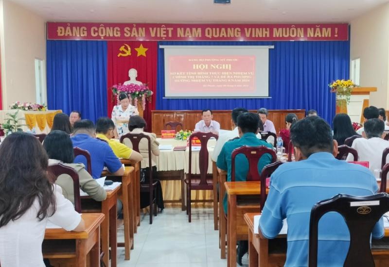 🌺HỘI NGHỊ SƠ KẾT THÁNG 7 ĐẢNG ỦY PHƯỜNG MỸ PHƯỚC. 🌺