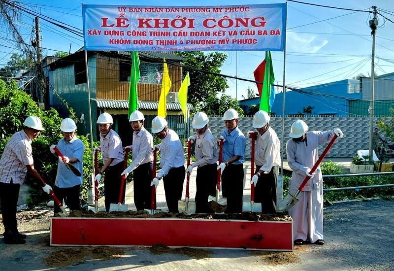  Mỹ Phước – Lễ khởi công Cầu Đoàn kết và cầu Ba đá khóm Đông Thịnh 4