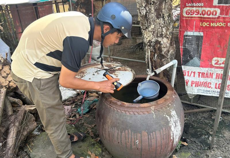Mỹ Phước: ra quân chiến dịch diệt lăng quăng phòng chống bệnh sốt xuất huyết