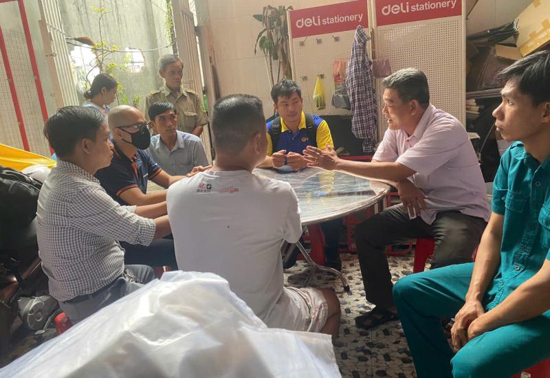 Mỹ Phước vận động hỗ trợ các gia đình bị thiệt hại do ảnh hưởng cháy tại cửa hàng Điện Máy Xanh 