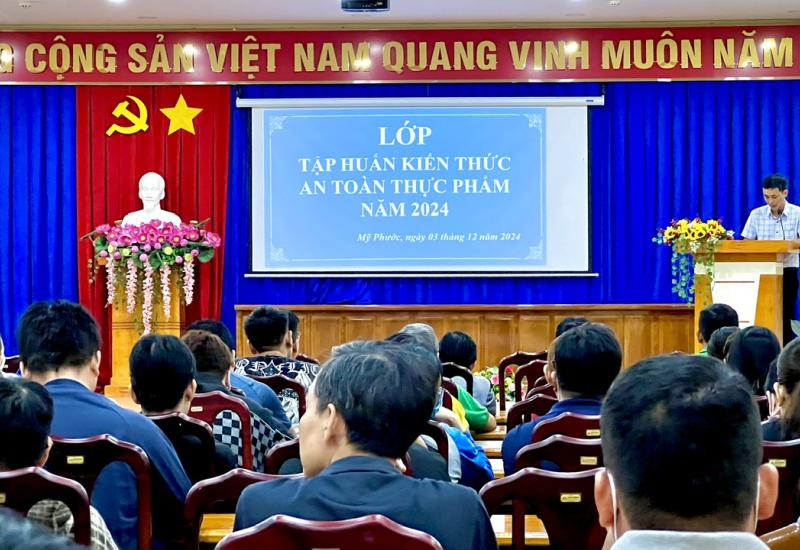 Mỹ Phước - Tập huấn kiến thức an toàn thực phẩm năm 2024