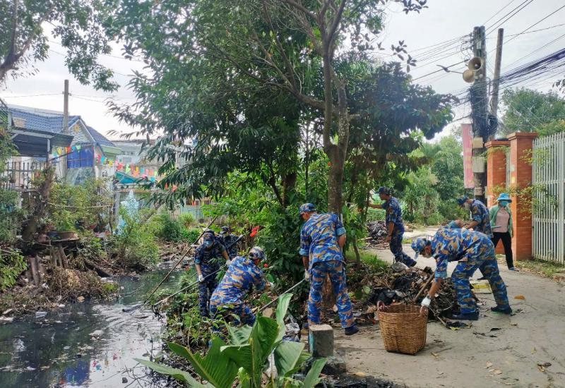 🚩🌳🏡MỸ PHƯỚC - RA QUÂN THỰC HIỆN VỆ SINH MÔI TRƯỜNG RẠCH XẺO THOẠI. 🚩🌳🏡