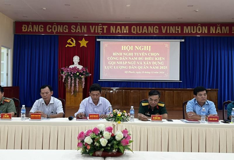 Mỹ Phước - Bình nghị Thanh niên thi hành Nghĩa vụ quân sự năm 2025